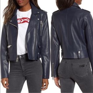 Levi's Women's The Classic Faux Leather Moto Jacket, XS, VGUC